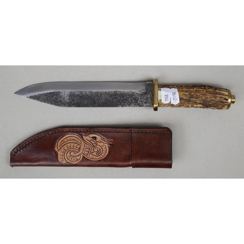 169 - Handmade knife in sheath