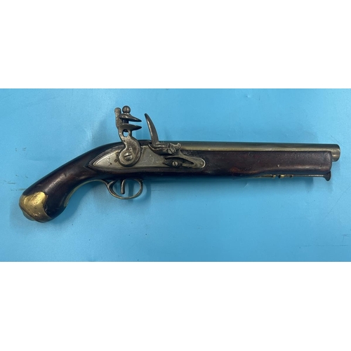 261 - Antique flint lock pistol