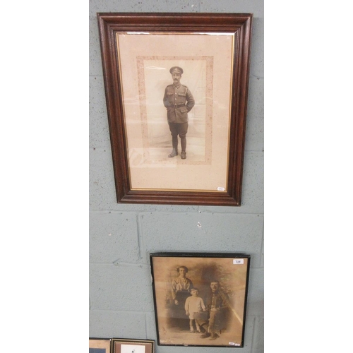 328 - 2 WW1 framed photos