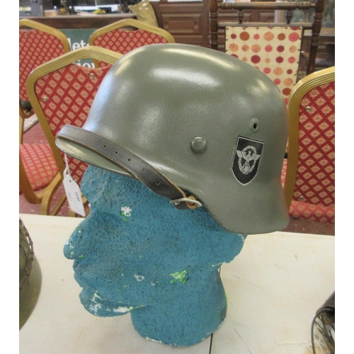 401 - Refurbished original WW2 German M35 helmet