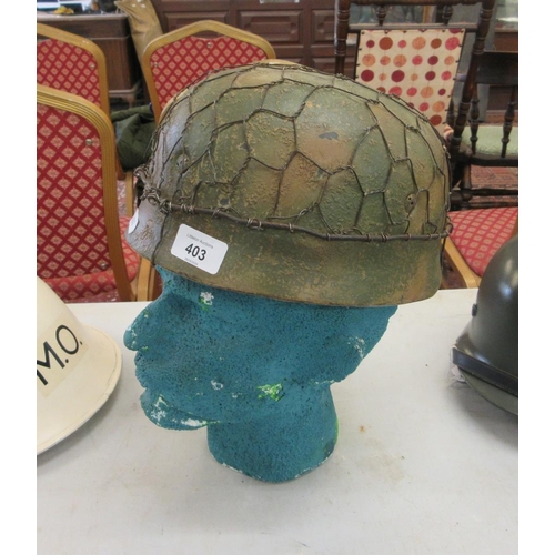 403 - WW2 German paratroopers helmet