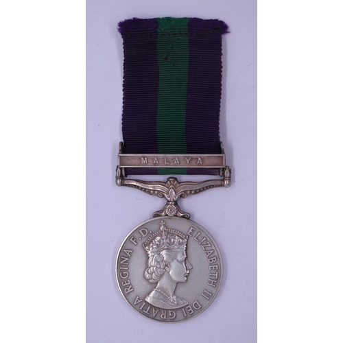 45 - General Service Medal - Malaya, T.D. Woodall, Foresters Regt