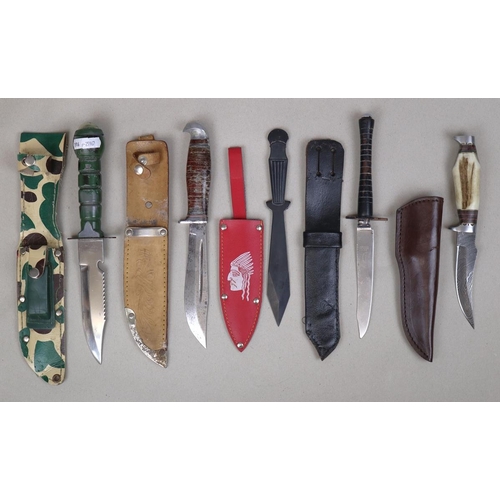 90 - Collection of 5 knives including two French lock knives – one A/F