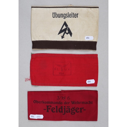 95 - 3 Third Reich related armbands