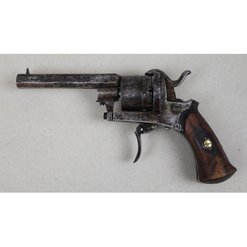 100 - 7mm, Belgian 6-shot pinfire revolver