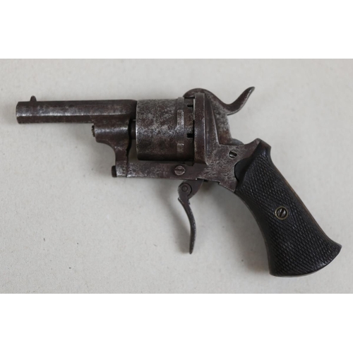 104 - Belgian 6-shot 7mm pinfire revolver