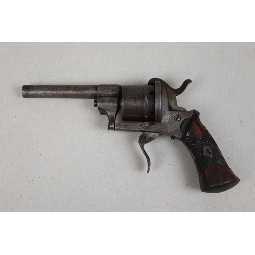 105 - 7mm Belgian 6-shot pinfire revolver