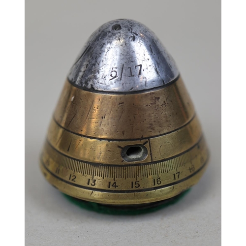 140 - WW1 shell fuse marked No 0 5/17 793