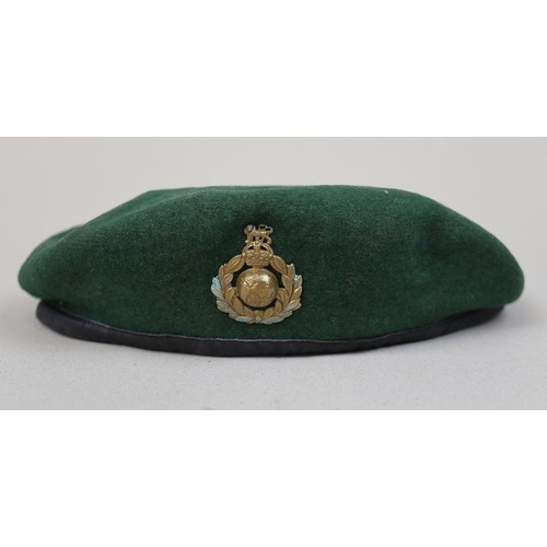 150 - Fairbairn Sykes fighting dagger together with Commando beret