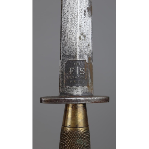 170 - Fairbairn Sykes copy fighting knife in sheath