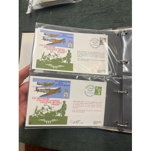 214 - Stamps - Aviation album of 66 RAF covers of which 27 are signed