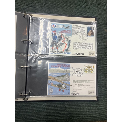 214 - Stamps - Aviation album of 66 RAF covers of which 27 are signed