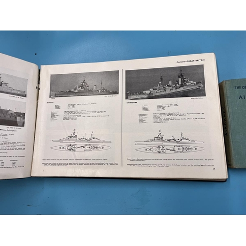 263 - 2 books – Jane’s Fighting Ships 1956-57 & The Observer Book of Aircraft – 1956 edition.