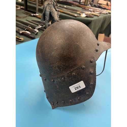 293 - English Civil War pikeman's helmet