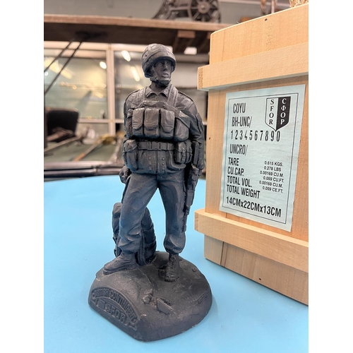 305 - SFOR presentation resin statue in crate