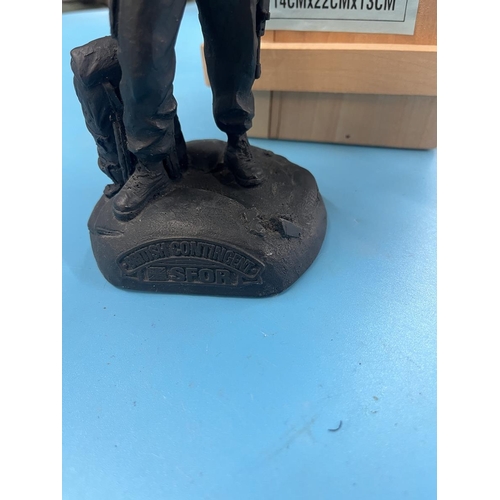 305 - SFOR presentation resin statue in crate