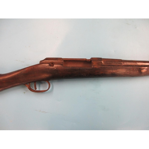 366 - Deactivated M80 chassepot 12 bore bolt action black powder shotgun Franco-Prussian era 1870