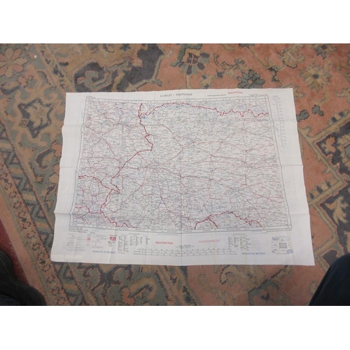 419 - Double sided silk escape map.