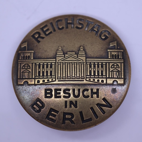 55 - Rare German Third Reich badge from a rally in Thuringia, 1938, plus Berlin Reichstag badge