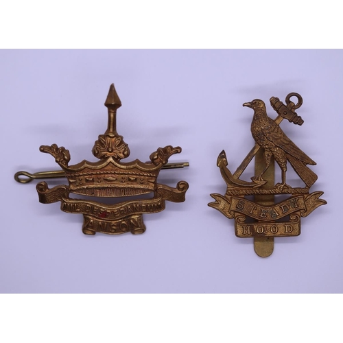 6 - 2 military cap badges