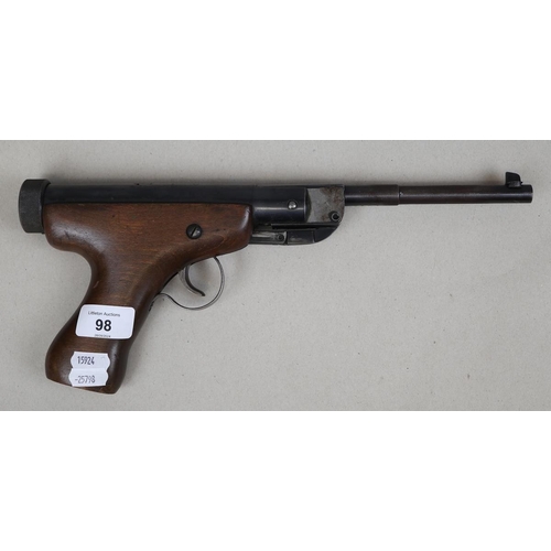 98 - Czechoslovakian .177 break barrel air pistol