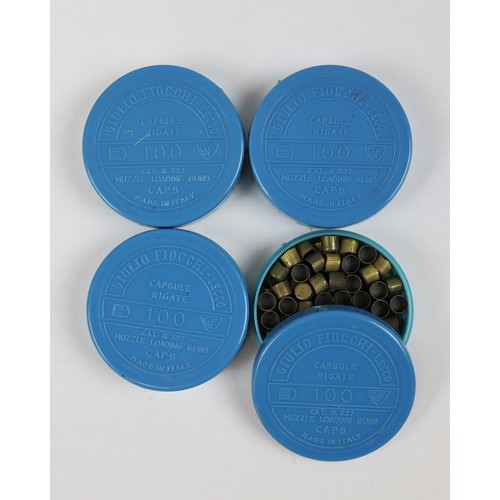 428 - 4 tins of percussion caps