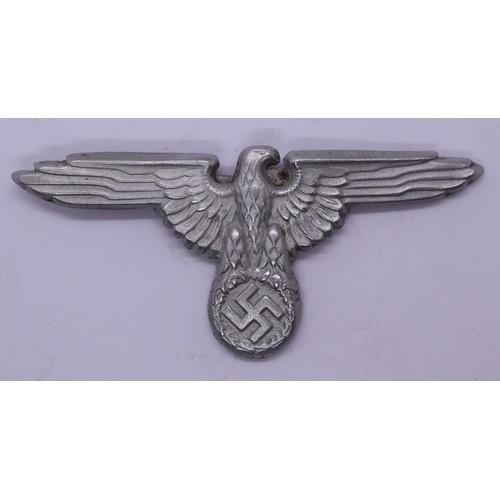 10 - German SS cap badge & SS skull (maker dated 1942)