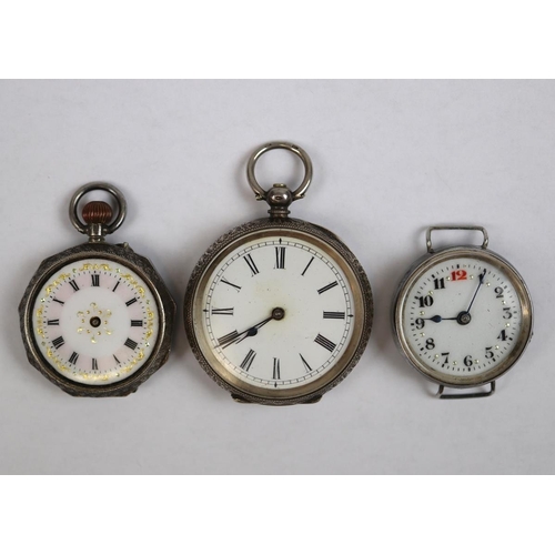 105 - 3 silver pocket watches