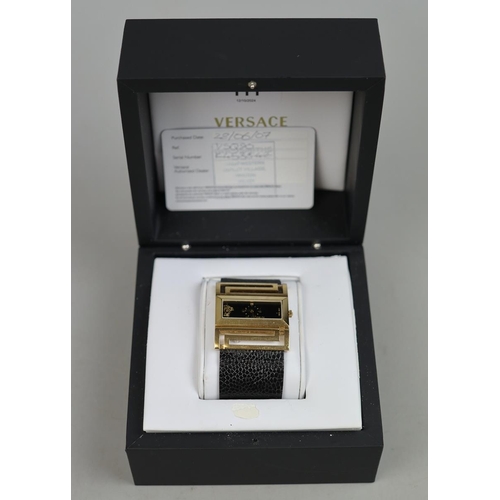 111 - Versace watch with serial number receipt