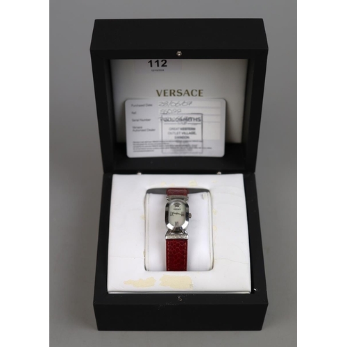 112 - Versace watch with serial number receipt