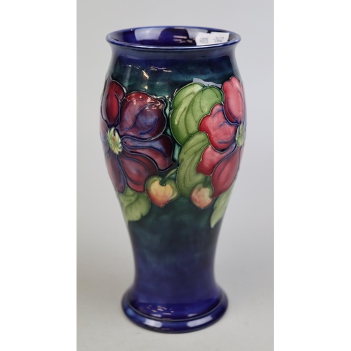 168 - Moorcroft vase Aneneme pattern - Approx height 26cm