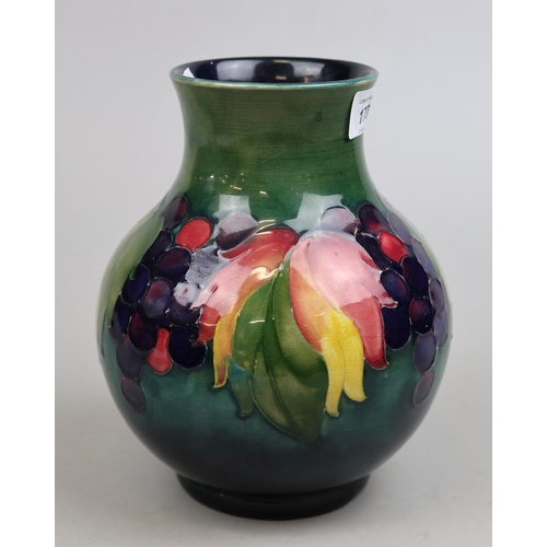 170 - William Moorcroft vase leaves & fruit - Approx height 20