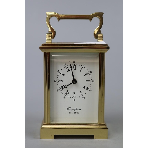 171 - Carriage clock by Woodford