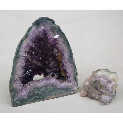 200 - Amethyst geode together with another