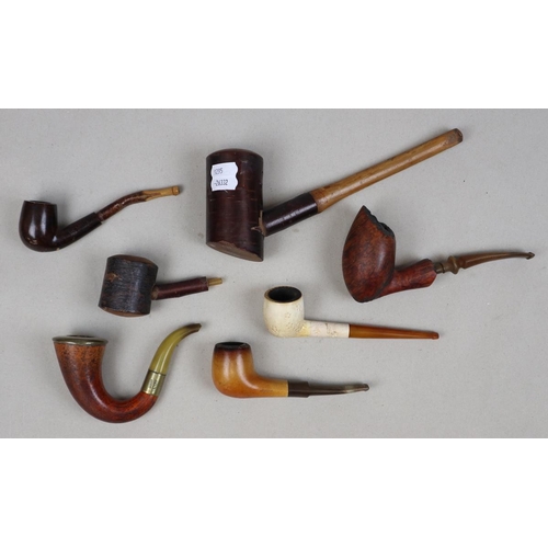 223 - Antique smokers pipes including Bjorn Thursmann Danish, Turkish Calabash, Meerschaums inc. Jumbo, Fr... 