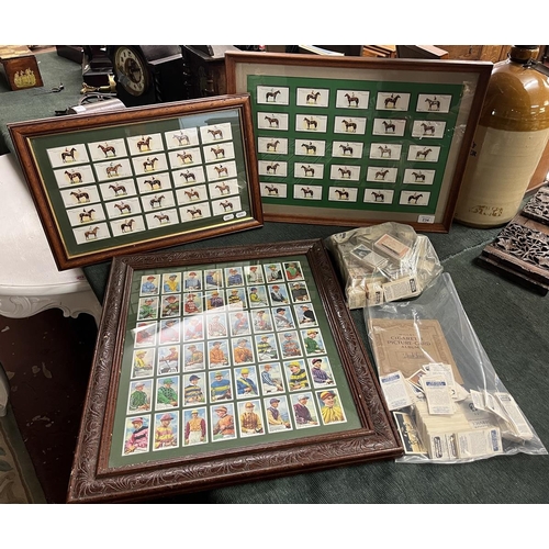 234 - Collection of cigarette cards with some framed