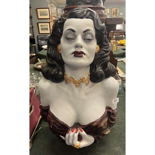 242 - Female vampire bust - Approx height 55cm