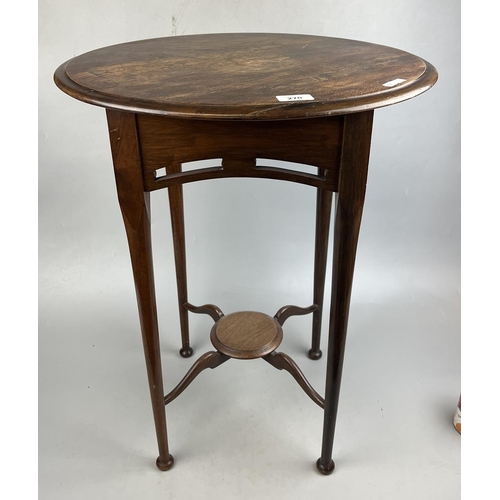 270 - Round topped Arts & Crafts occasional table