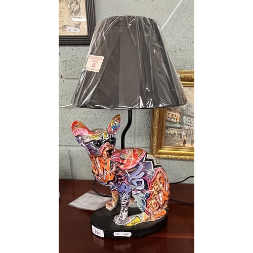 353 - Graffiti cat lamp