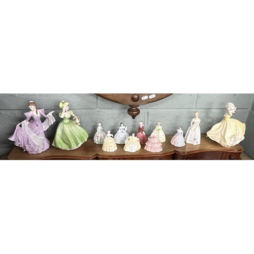 357 - Collection of Coalport lady figurines