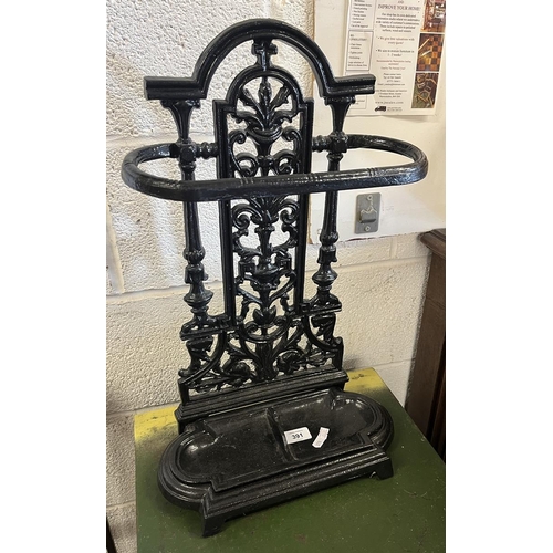 391 - Cast iron stick stand