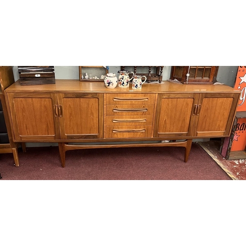 406 - V.W. Wilkins for G Plan Mid-century sideboard - Approx W: 214cm D: 46cm H: 79cm