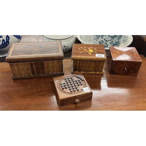 419 - 4 trinket boxes