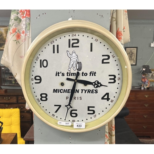 433 - Michelin wall clock