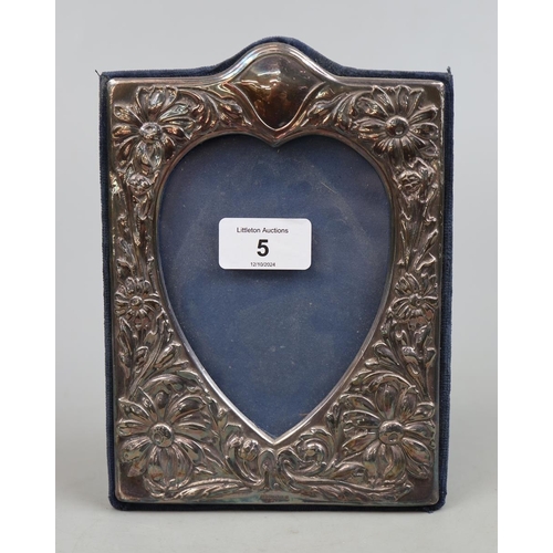 5 - Hallmarked silver photo frame