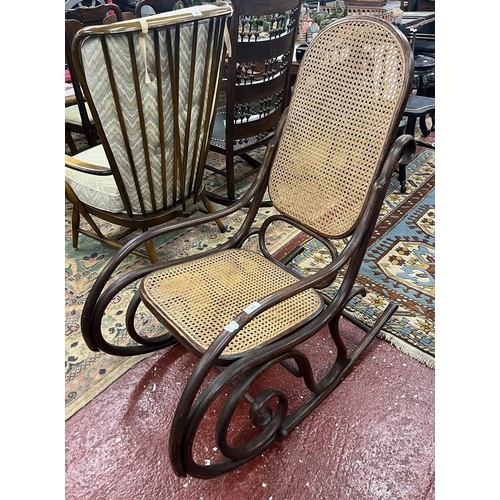 529 - Bentwood rocking chair