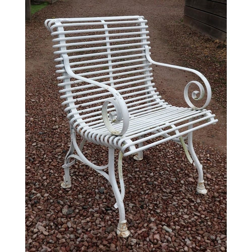 537 - Metal garden chair