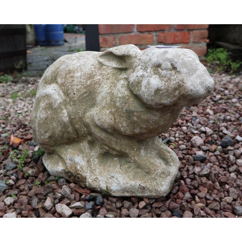 541 - Reconstituted stone figure of a rabbit