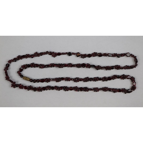 83 - 32inch garnet necklace