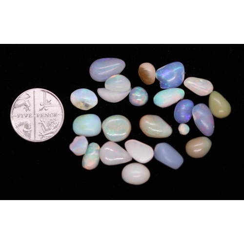 85 - 22 x 29ct semi polished Ethiopian opals